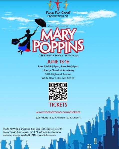 Disney's "Mary Poppins" presented by the Fools for Christ