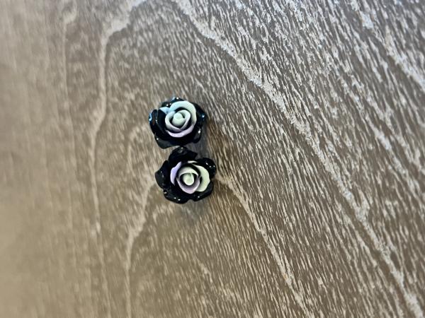 Black Rose Earrings