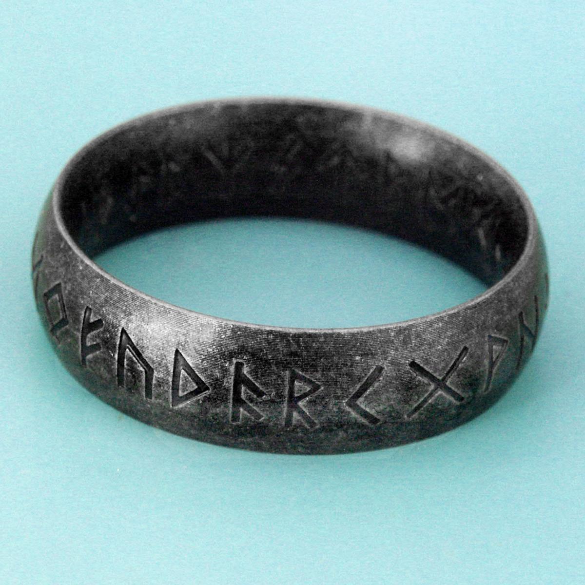 Stainless Steel Odin's Runes Ring - Eventeny