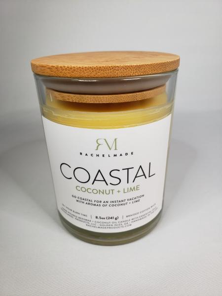 COASTAL Coconut Lime Beeswax Candle