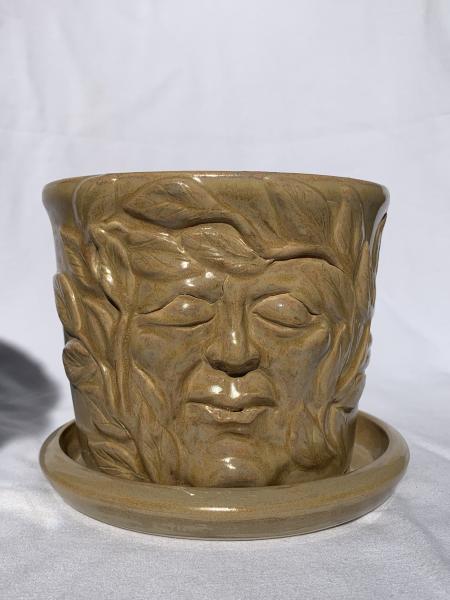 Ceramic face planter