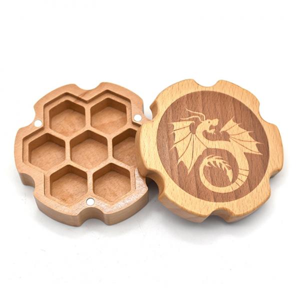 Beech Wood Dice Box (Hexagonal) picture
