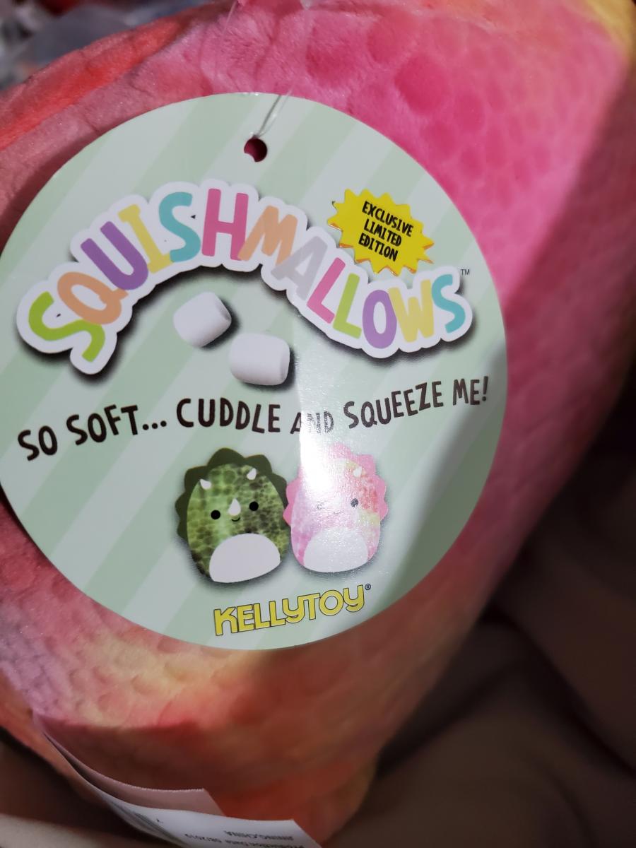 pink dinosaur squishmallow