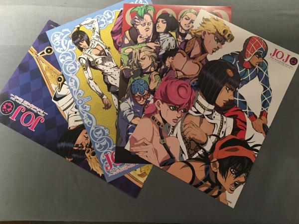 4 JoJo's Bizarre Adventure Posters Set B picture