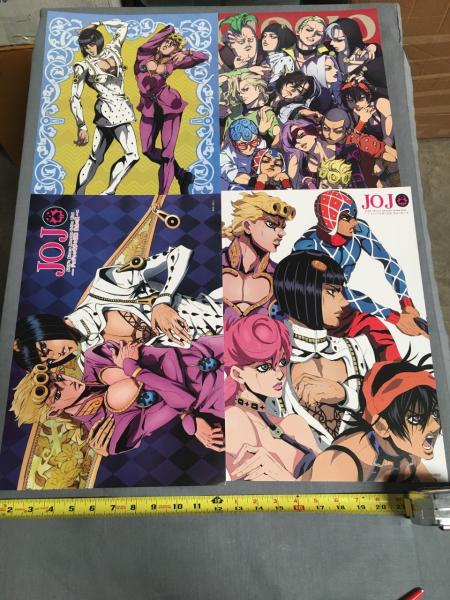 4 JoJo's Bizarre Adventure Posters Set B picture