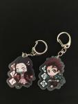 Tanjiro and Nezuko Demon Slayer Keychain Set