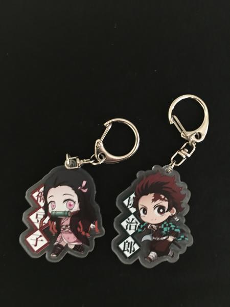 Tanjiro and Nezuko Demon Slayer Keychain Set picture