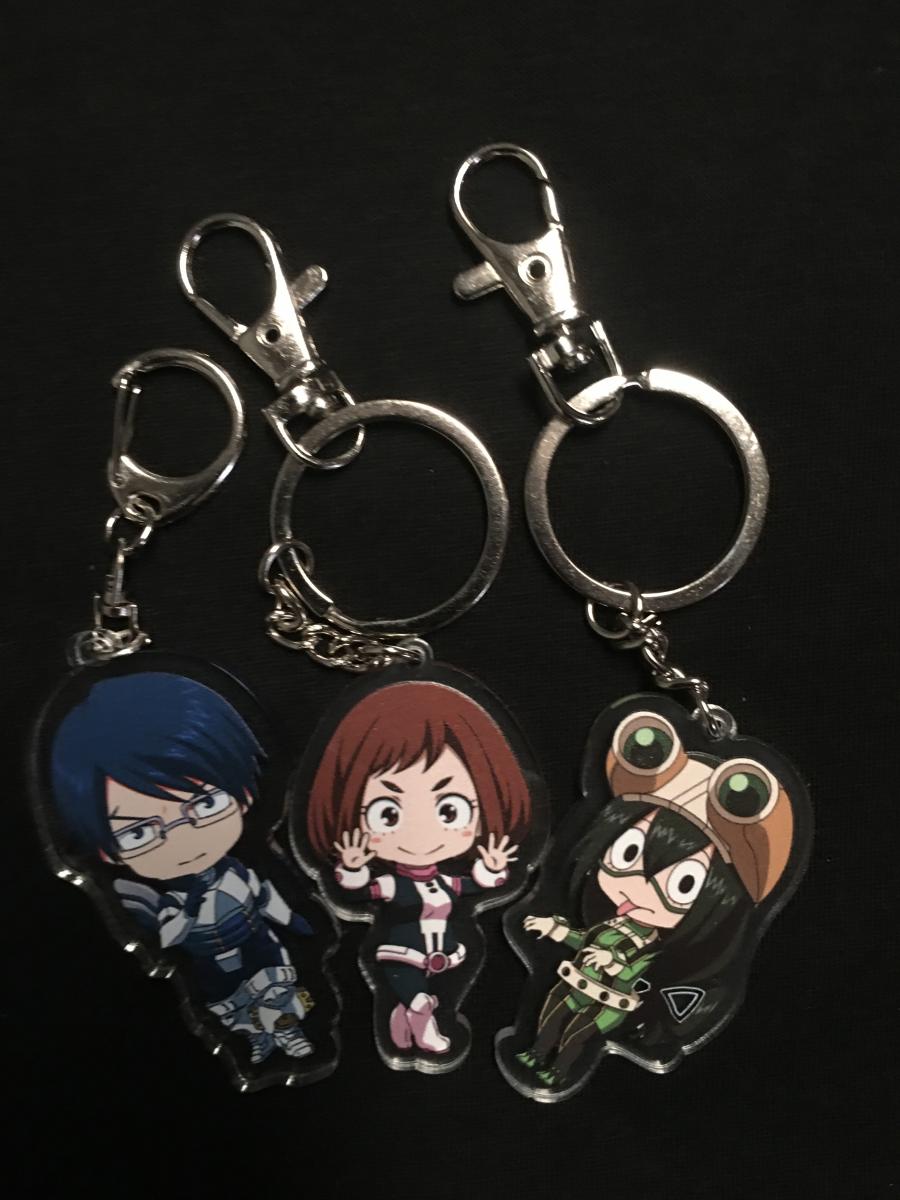 3piece anime acrylic keychain trio Hero Academia - Eventeny