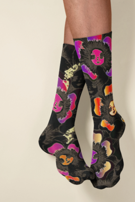 Abstract Long Socks picture