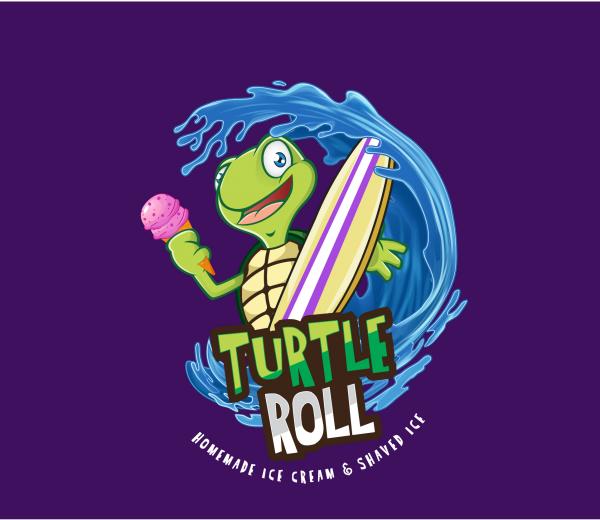 Turtle Roll Homemade Ice Cream & Shaved Ice