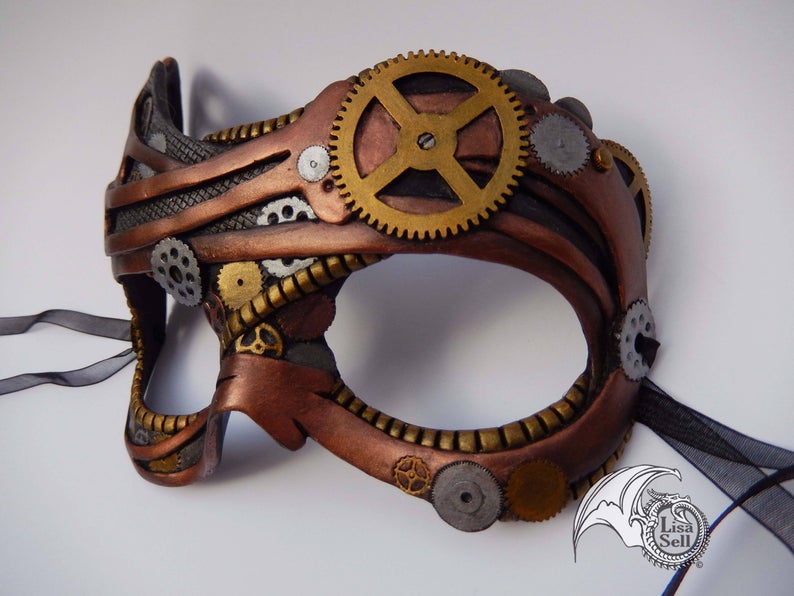 Copper Steampunk Mask picture