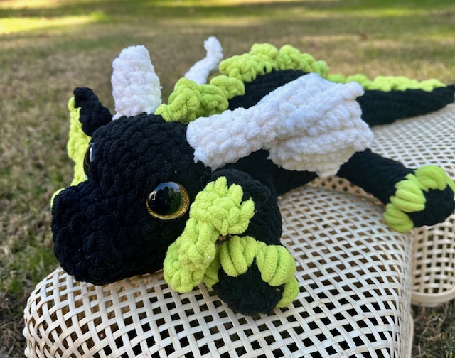 Dragon Plushie - Adorable Handcrafted Crochet Dragon Toy for Kids, Perfect Birthday Gift for Dragon Lovers picture