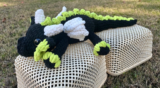 Dragon Plushie - Adorable Handcrafted Crochet Dragon Toy for Kids, Perfect Birthday Gift for Dragon Lovers picture