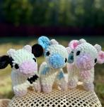 Cow Plushie - Soft and cuddly crochet cow stuffed animal for snuggling, ideal gift for animal lovers and children's birthdays.