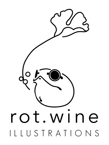 Rotwine Illustrations