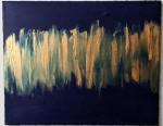 Painting - Blue and Gold Abstract