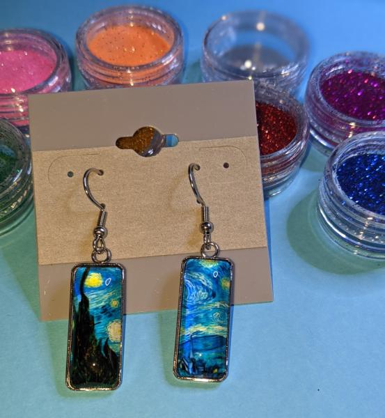 Earrings - Van Gogh's Starry Night