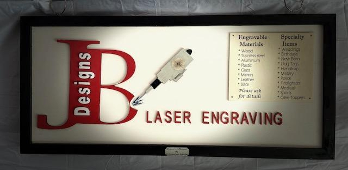 JB Designs laser engraving