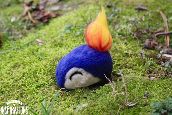 Felted Fire Hedgehog picture
