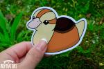 Baby Turtle Duck 3" Vinyl Sticker