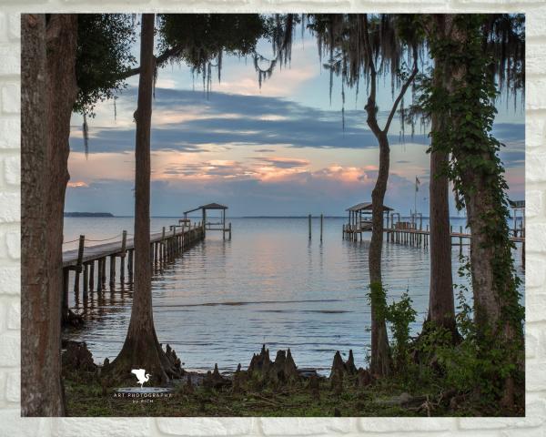 Old Florida at Dusk Original Nature Photograph, Fine Art Photograph, Scenic Waterscape, Florida Water Décor, Landscape Photo, Wall Artwork picture