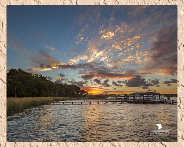 Island Sunset Nature Photography, Color Landscape Photo, Original Photographic Wall Art, Old Florida Art Photography, Scenic Waterscape picture