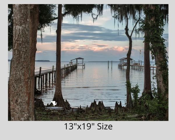 Old Florida at Dusk Original Nature Photograph, Fine Art Photograph, Scenic Waterscape, Florida Water Décor, Landscape Photo, Wall Artwork picture