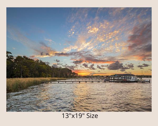 Island Sunset Nature Photography, Color Landscape Photo, Original Photographic Wall Art, Old Florida Art Photography, Scenic Waterscape picture