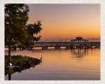 Sunrise Over Pier Fine Art Photograph, Nature Photograph, River Sunrise Wall Décor, Original Wall Art for Home/Office, Florida River Sunrise