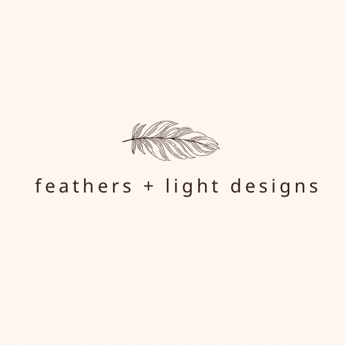 feathers + light designs